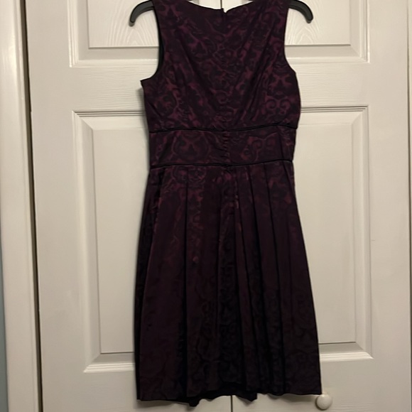 Ladies Deep Purple and black damask dress - Picture 2 of 5